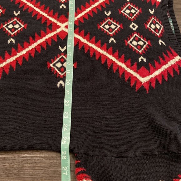 Ralph Lauren women's Geometric design Black Cotton Sweater plus size 2X - Picture 8 of 12